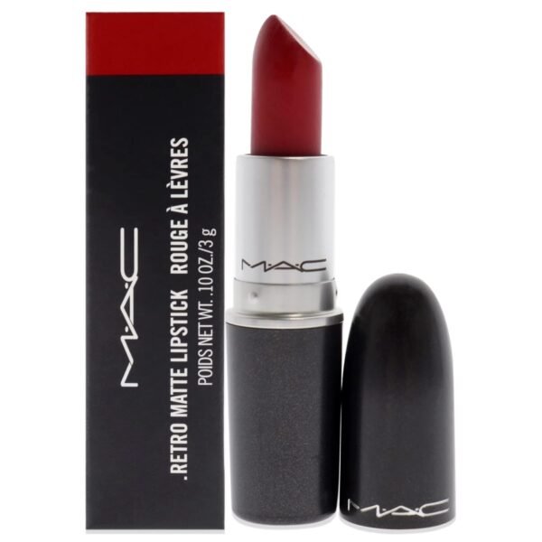 MAC Retro Matte Lipstick Ruby Woo, 1 Count, Multicolor, 0.10...