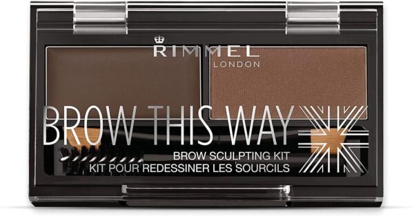 Rimmel Brow This Way Sculpting Kit, Dark Brown, Powder 0.04 ...