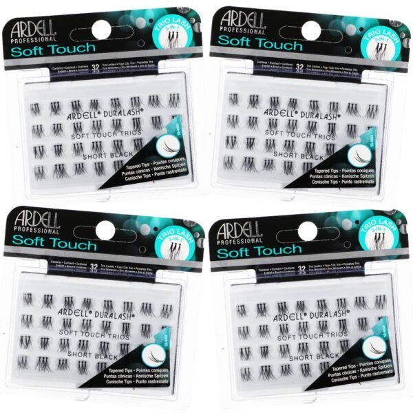 Ardell False Eyelashes Soft Touch Trios Individuals Short Bl...