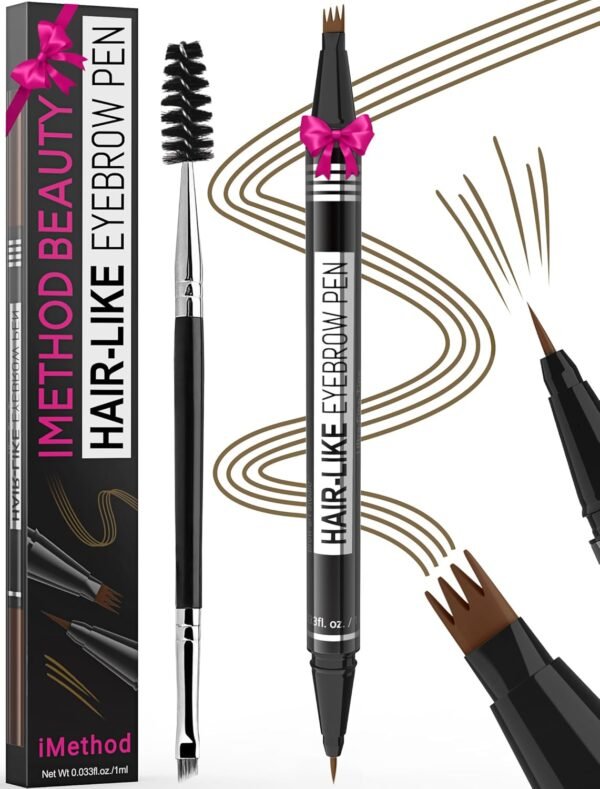 iMethod Eyebrow Pen - Eyebrow Pencil Magical 2-in-1 Eye Brow