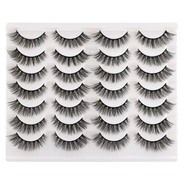 Newcally Lashes False Eyelashes Cat Eyes Wispy Natural Faux
