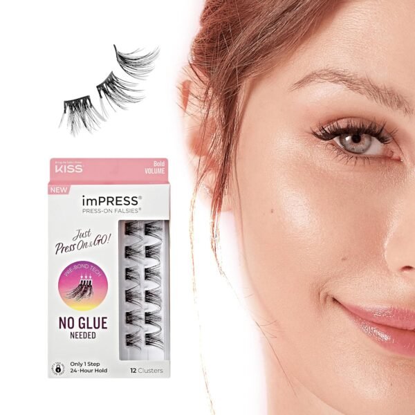 KISS imPRESS False Eyelashes, Lash Clusters, Falsies, Bold N...