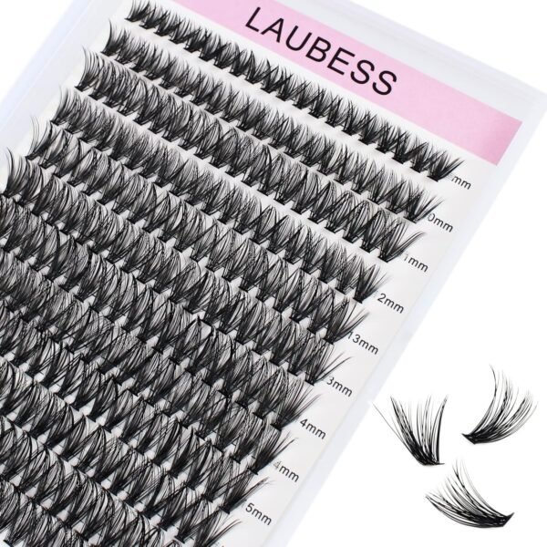 Cluster Lashes 240pcs 40D DIY Eyelash Extension D Curl Long ...
