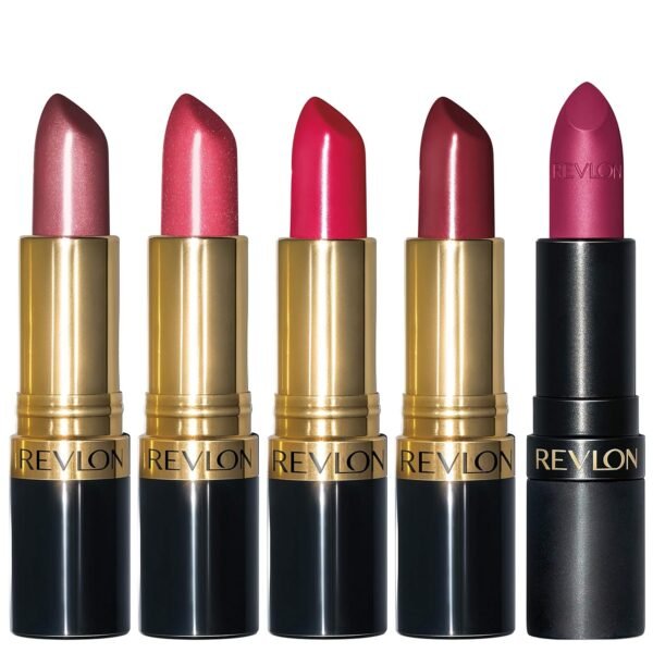 Revlon Super Lustrous Lipstick Set, 5-Piece Lip Color Gift
