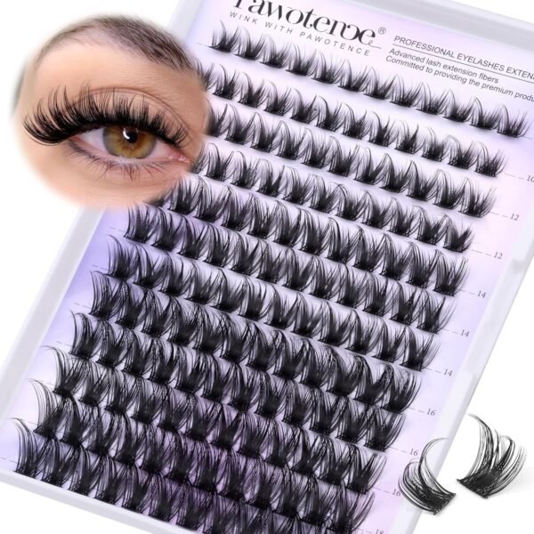 Pawotence Lash Clusters Wispy Cluster Eyelash Extensions 144...